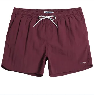 4.5 Inch Solid Nylon Swim Trunks Slim Fit