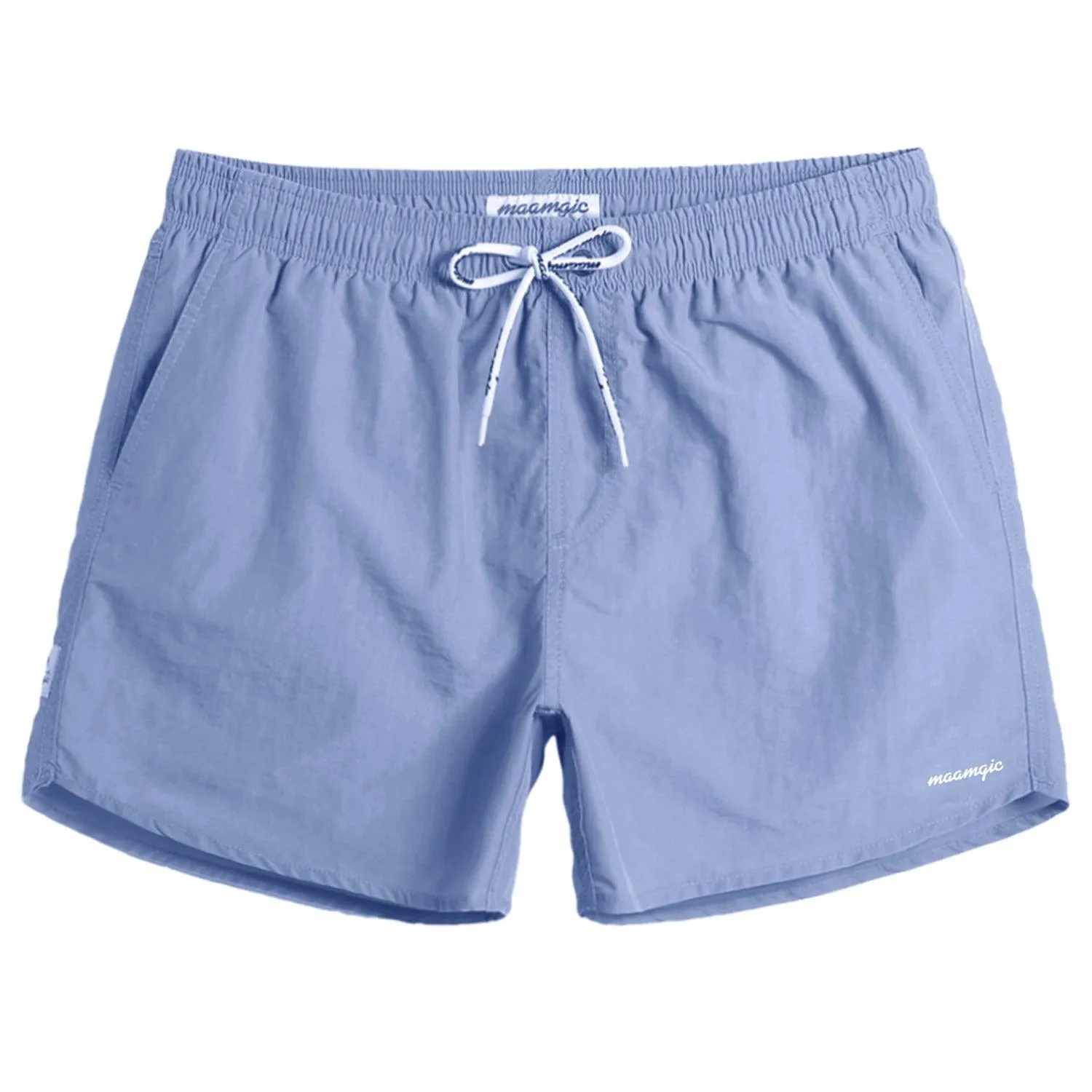 4.5 Inch Solid Nylon Swim Trunks Slim Fit