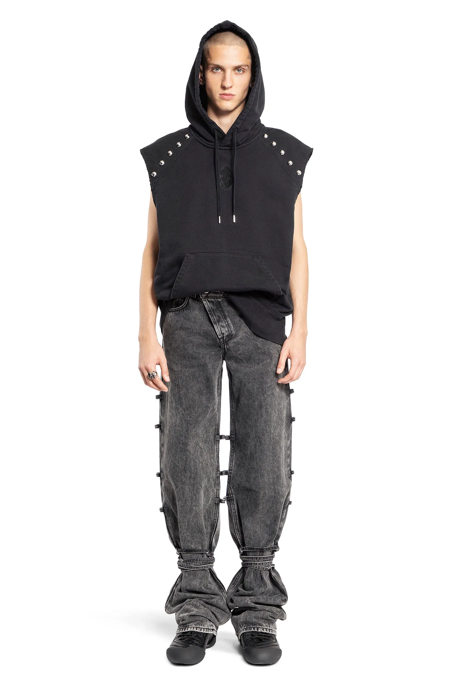 ALEXANDER MCQUEEN MAN BLACK JEANS