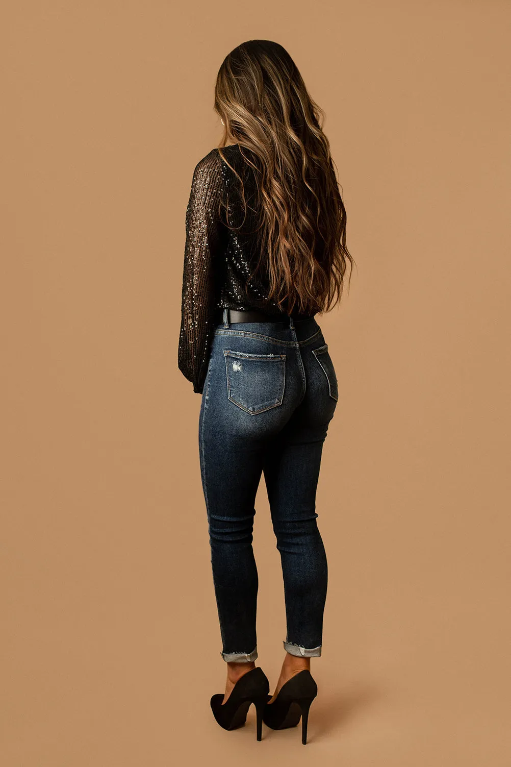 Amber Dark Wash Tummy Control Jeans | PREORDER Restocking 1/22