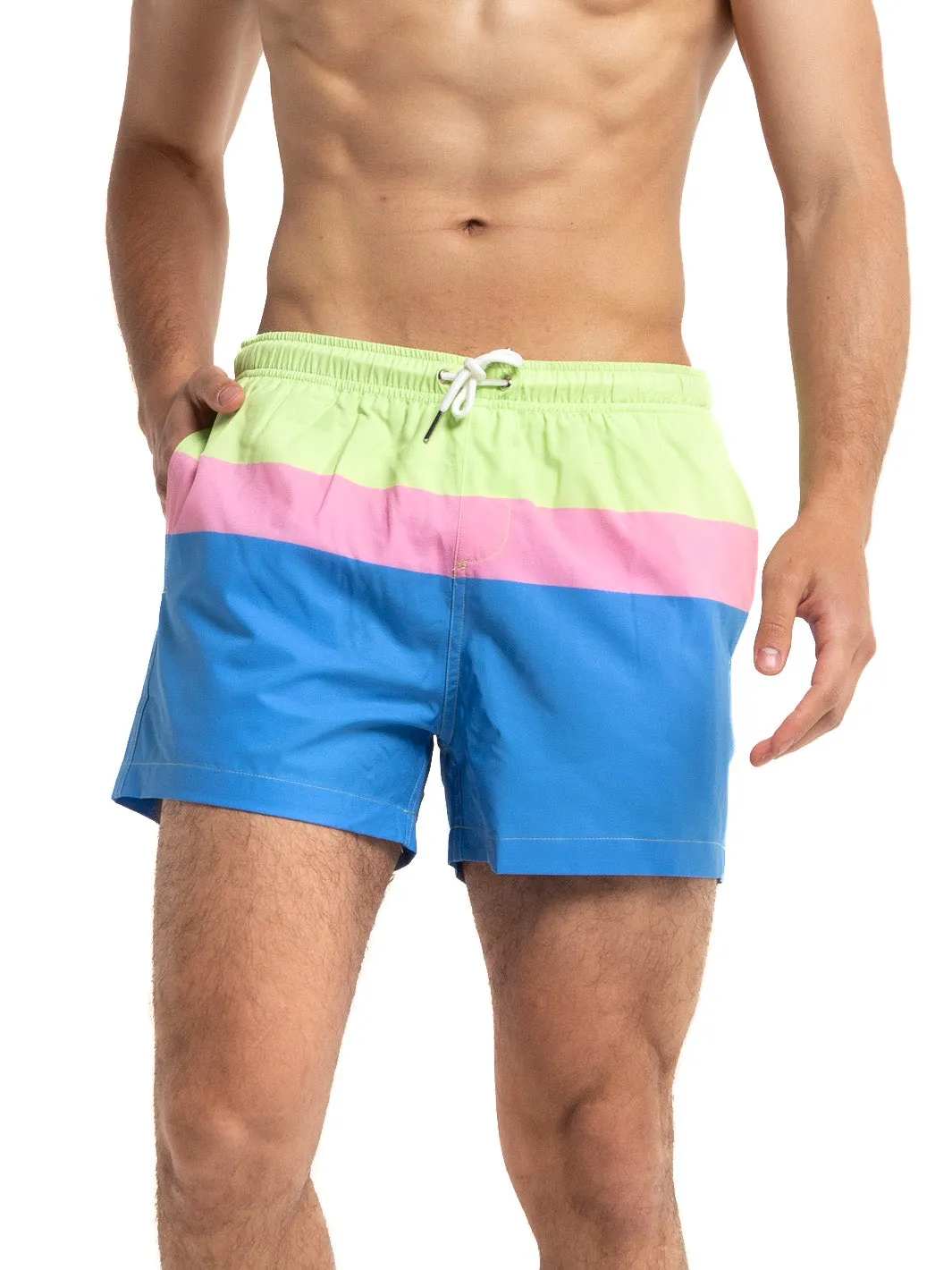 Bayside Cropped Swim Trunks