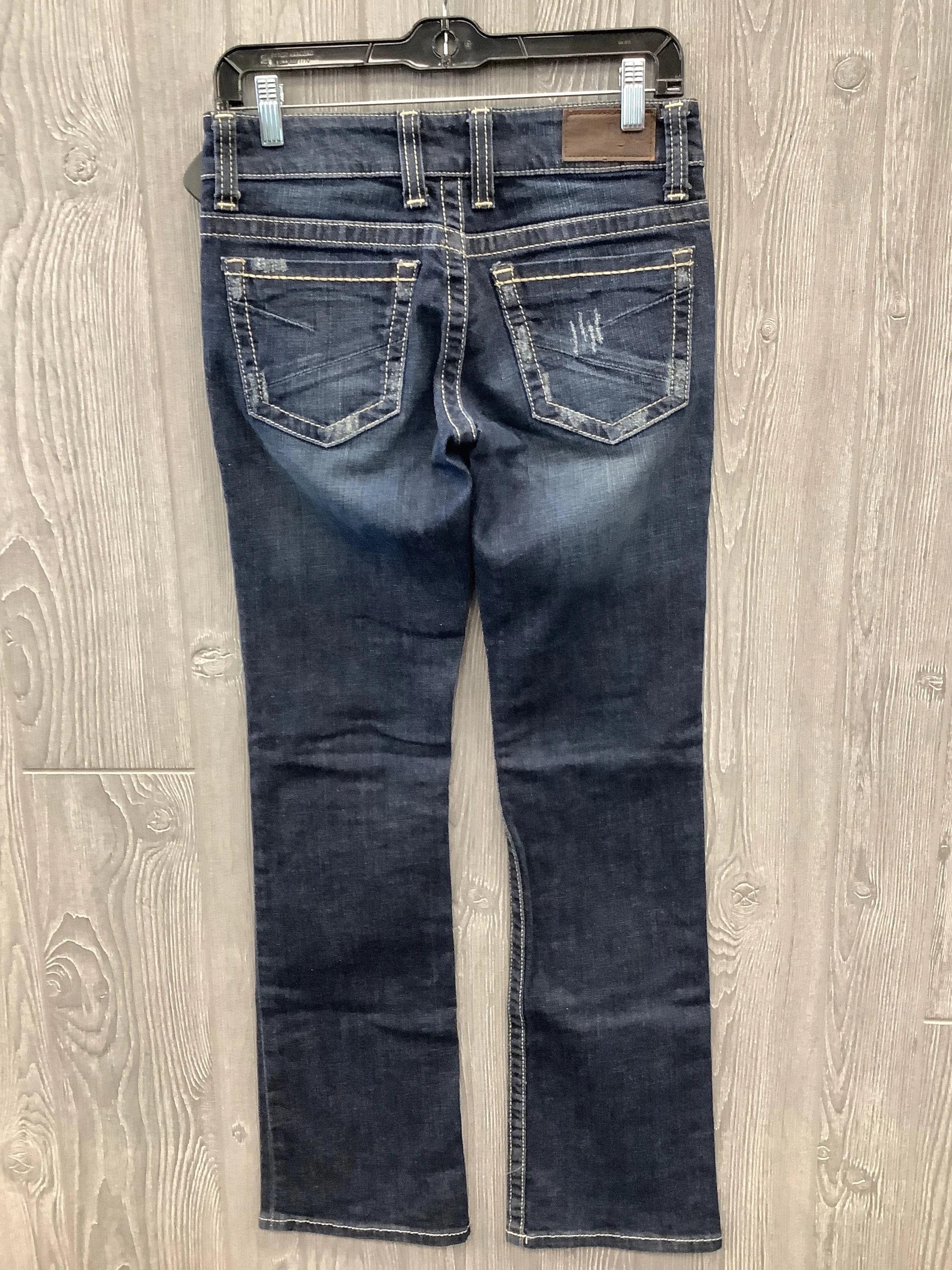 Blue Denim Jeans Flared Bke, Size 2