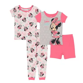 DISNEY - BABY -  Minnie Mouse Pajama, 4 Piece Set