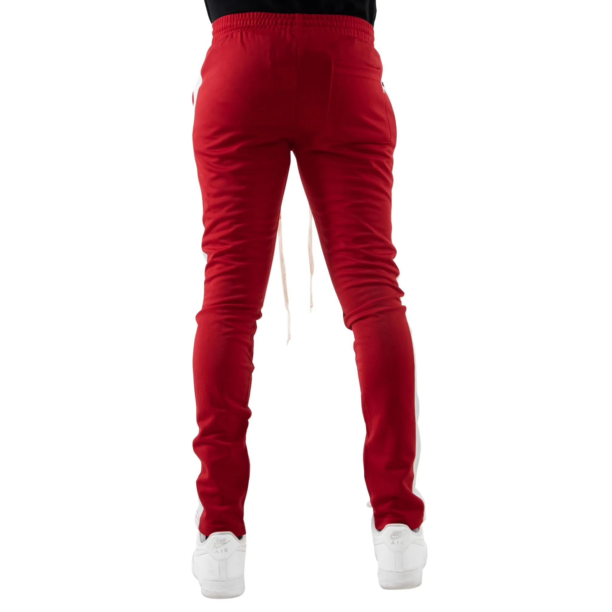 EPTM TRACK PANTS-RED/WHITE