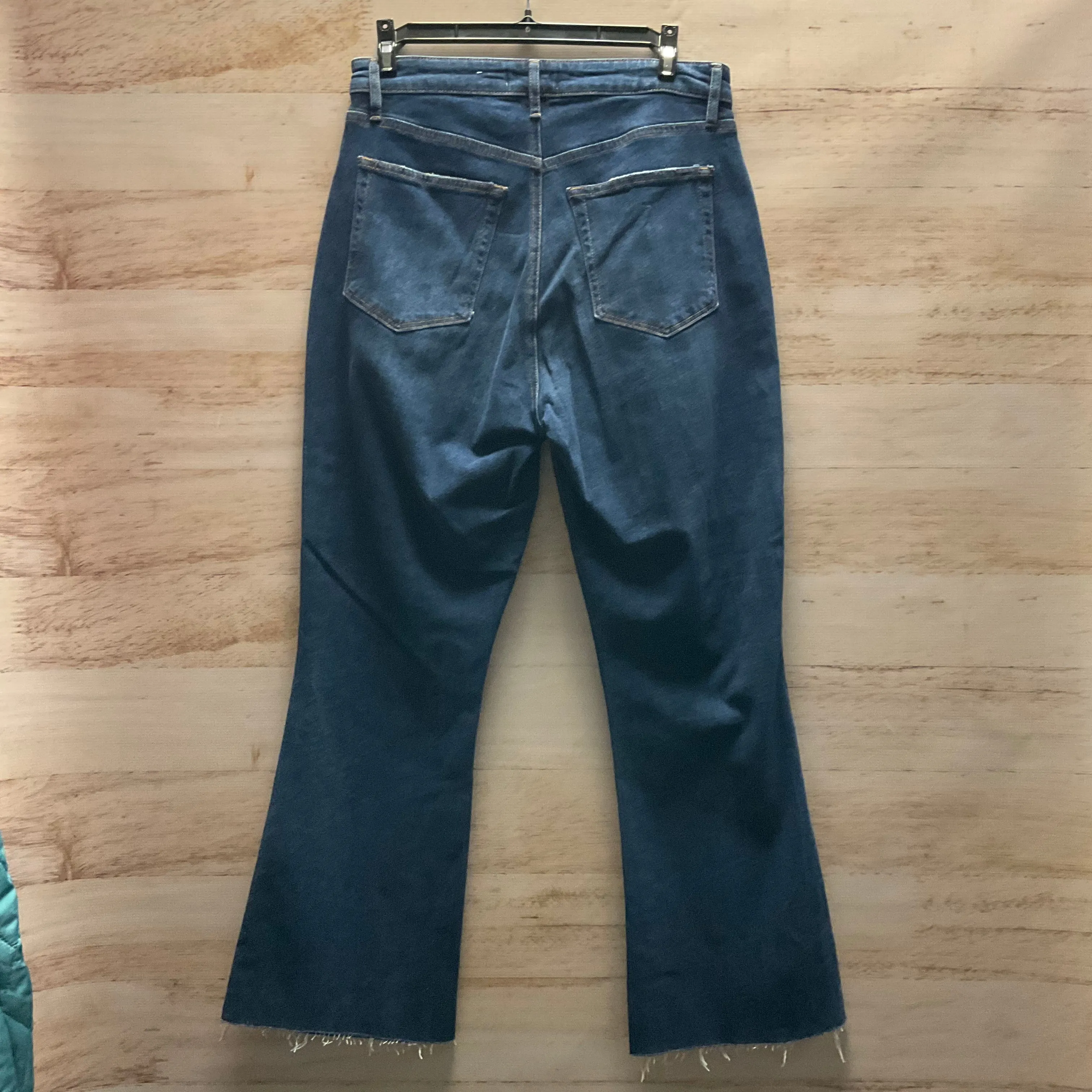 Jeans Flared By Loft In Blue Denim, Size: 6