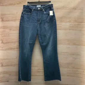 Jeans Flared By Loft In Blue Denim, Size: 6