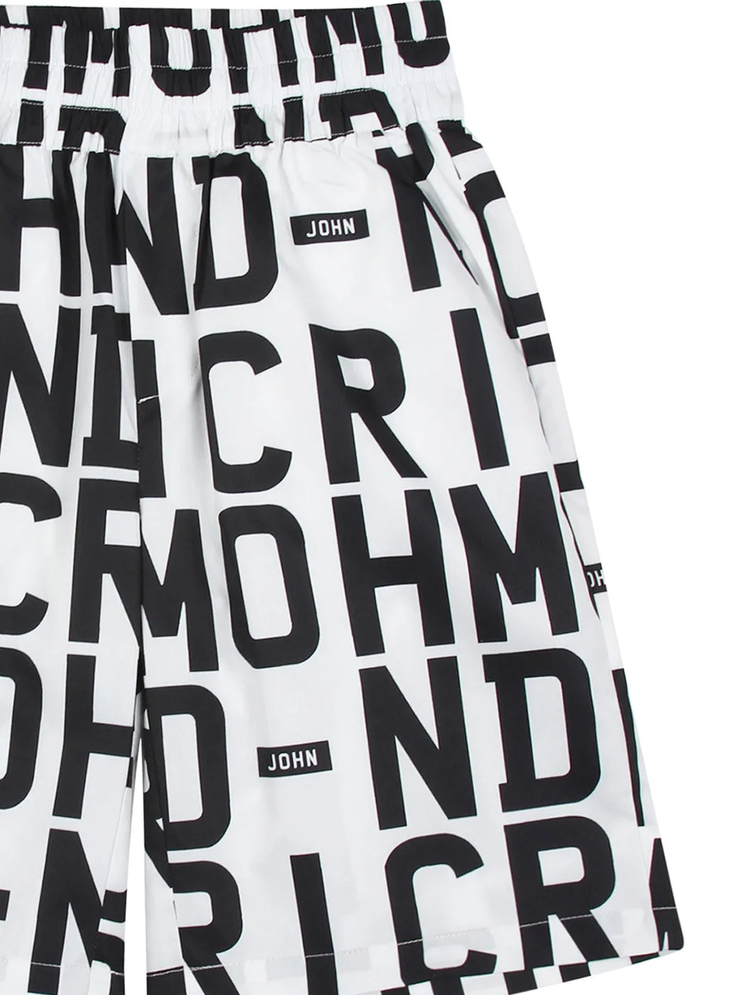 John Richmond Kid's swim shorts with logo prints