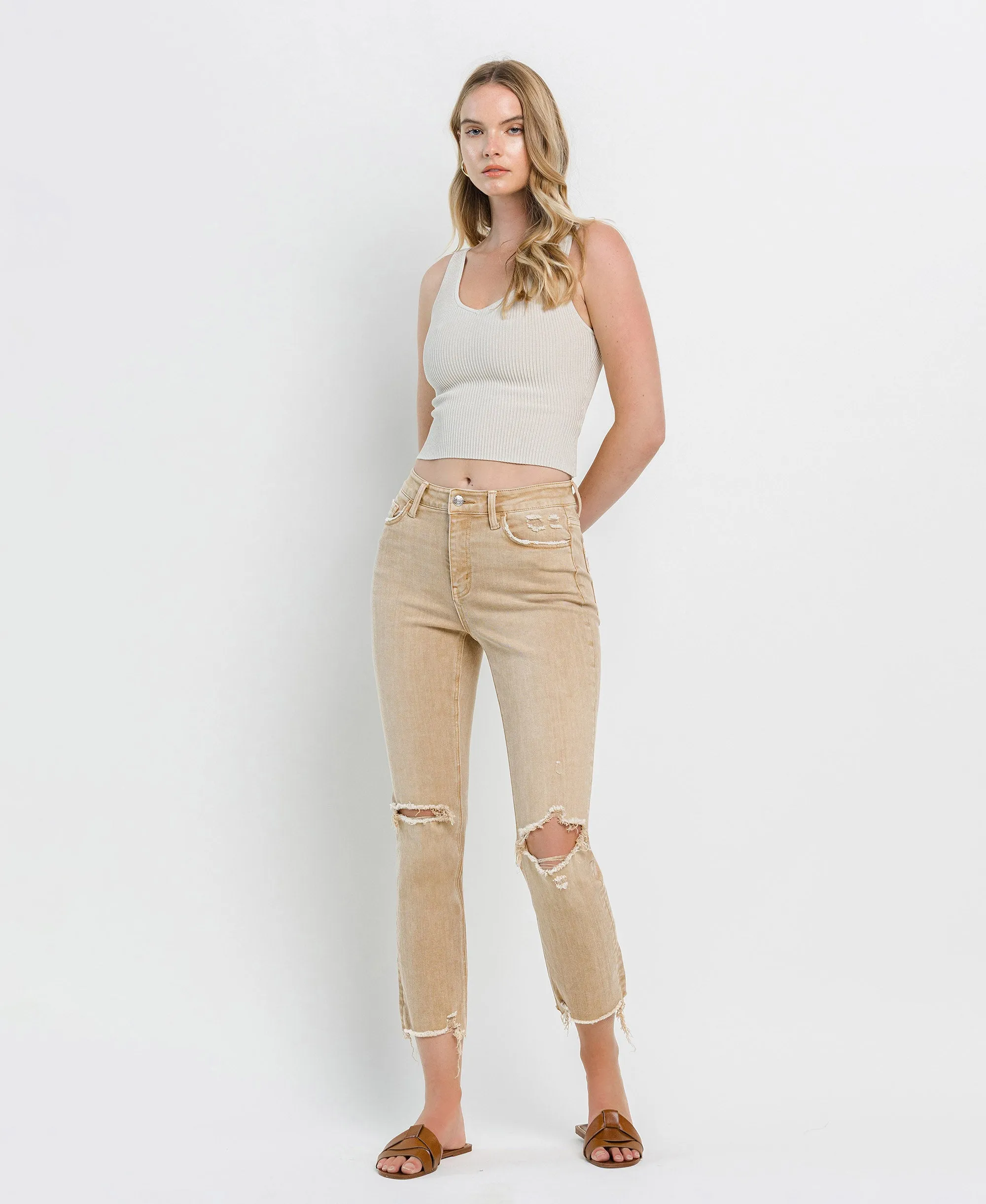 Lark - High Rise Slim Straight Jeans