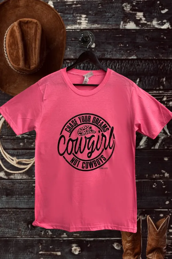 LBL DTF CHASE YOUR DREAMS COWGIRL - HOT PINK