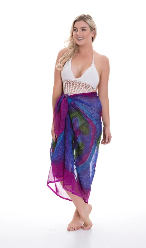 Luxury Chiffon Sarong - Jardine (Individual)