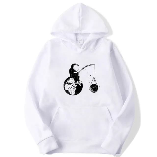 Men's Astronaut Funny Design Hoodies