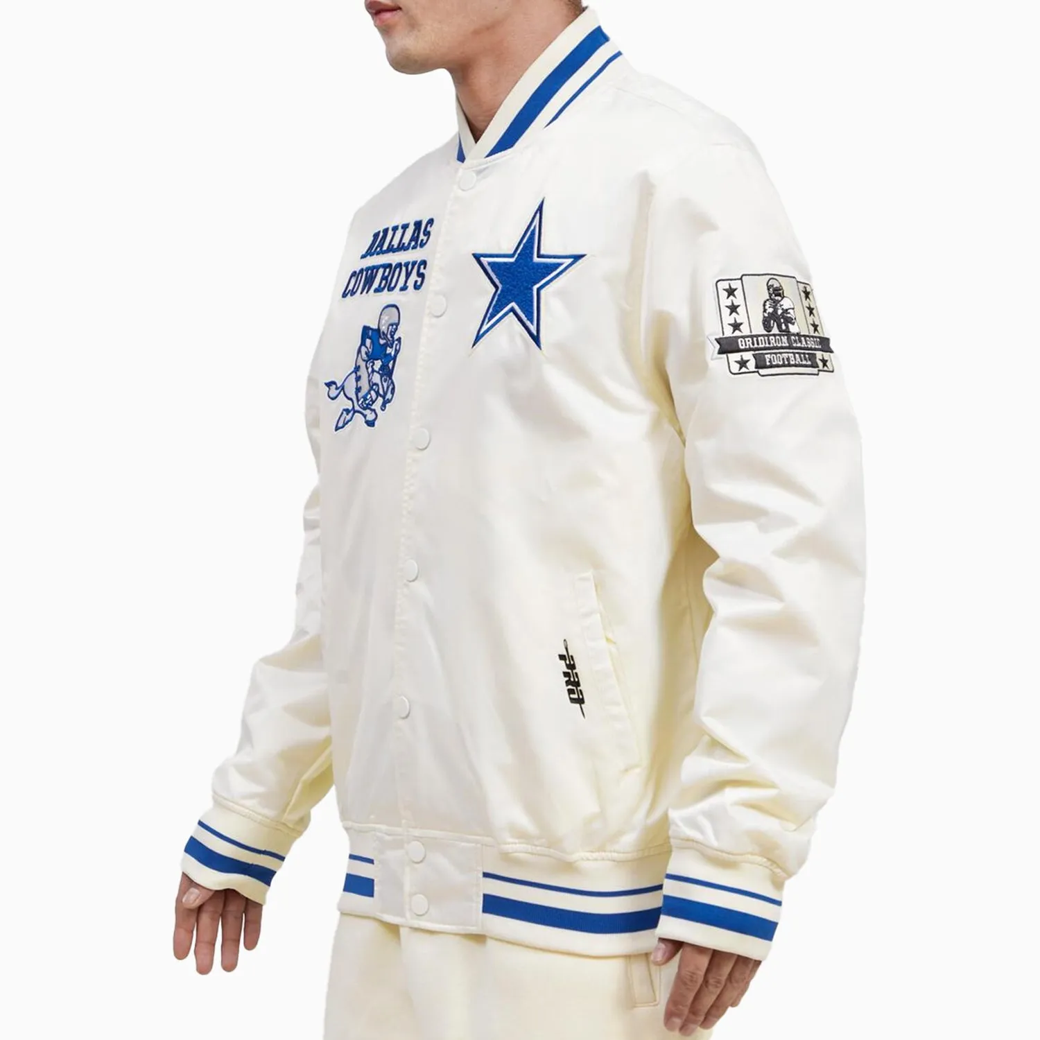 Men's Dallas Cowboys Retro NFL Satin Jacket