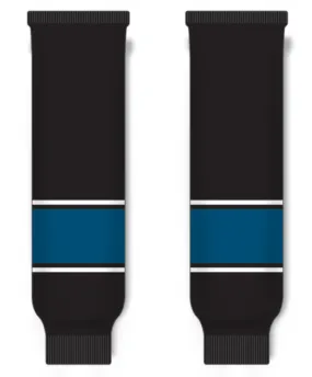 Modelline 2023 Columbus Blue Jackets Reverse Retro Black Knit Ice Hockey Socks