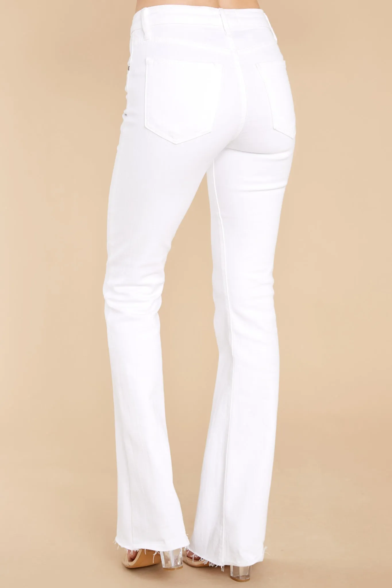 My Only Desire White Flare Jeans