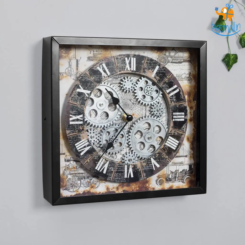 Retro Gear Wall Clock