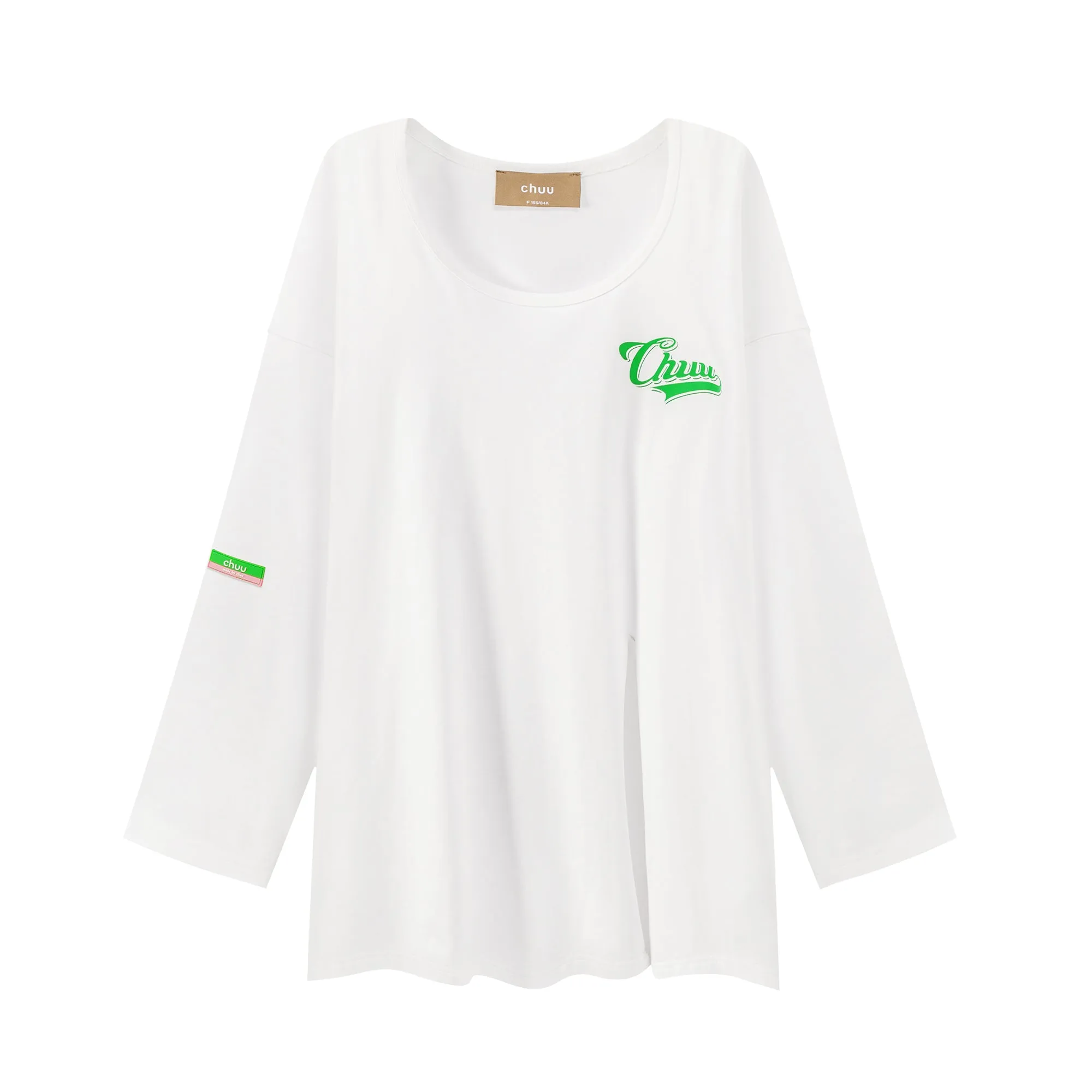 Side Slit Chuu Logo Loosefit Skater Top