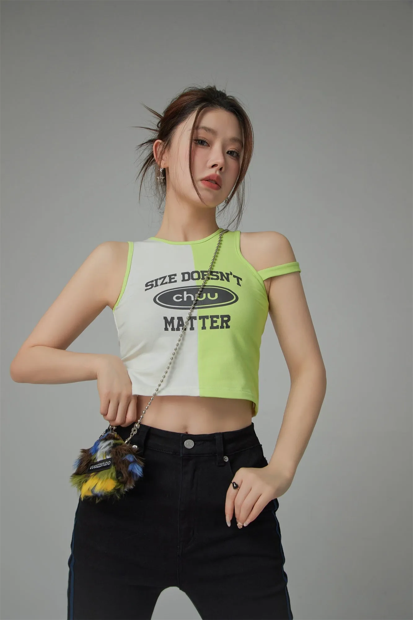 Size Doesnt Matter Printed Sleeveless Top