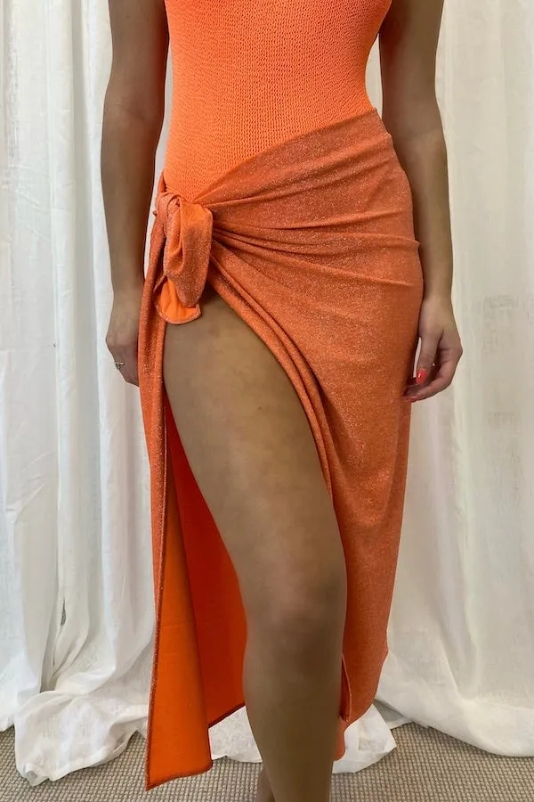 Sneaky Long Sarong Orange