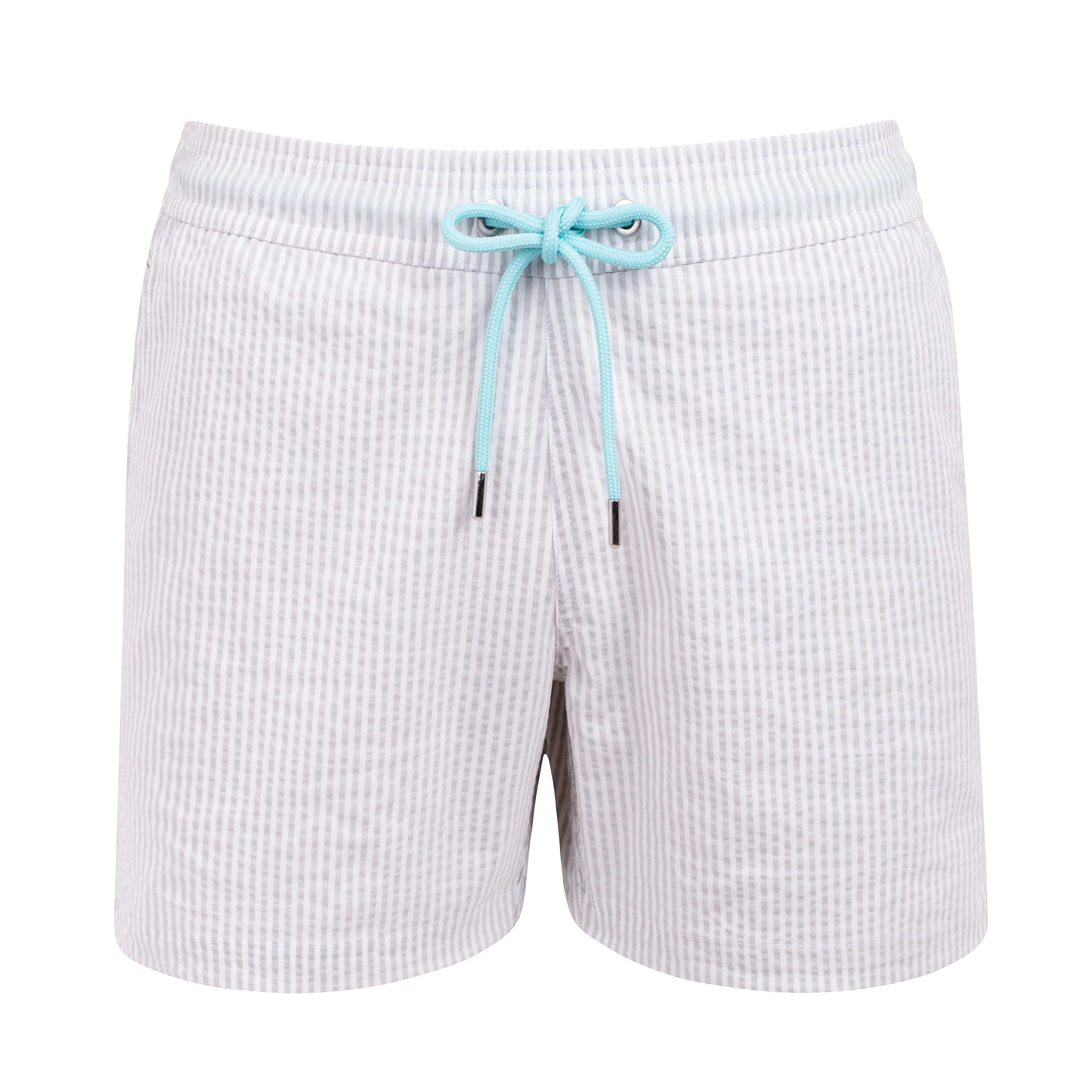 The Croisette Swim Shorts - Off White - Smoke