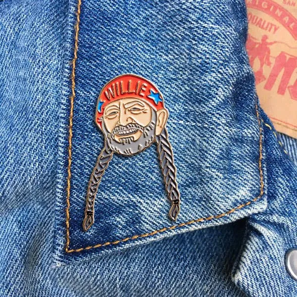 Willie Nelson Pin