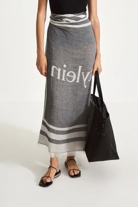 YORK SARONG - BLACK & CREAM